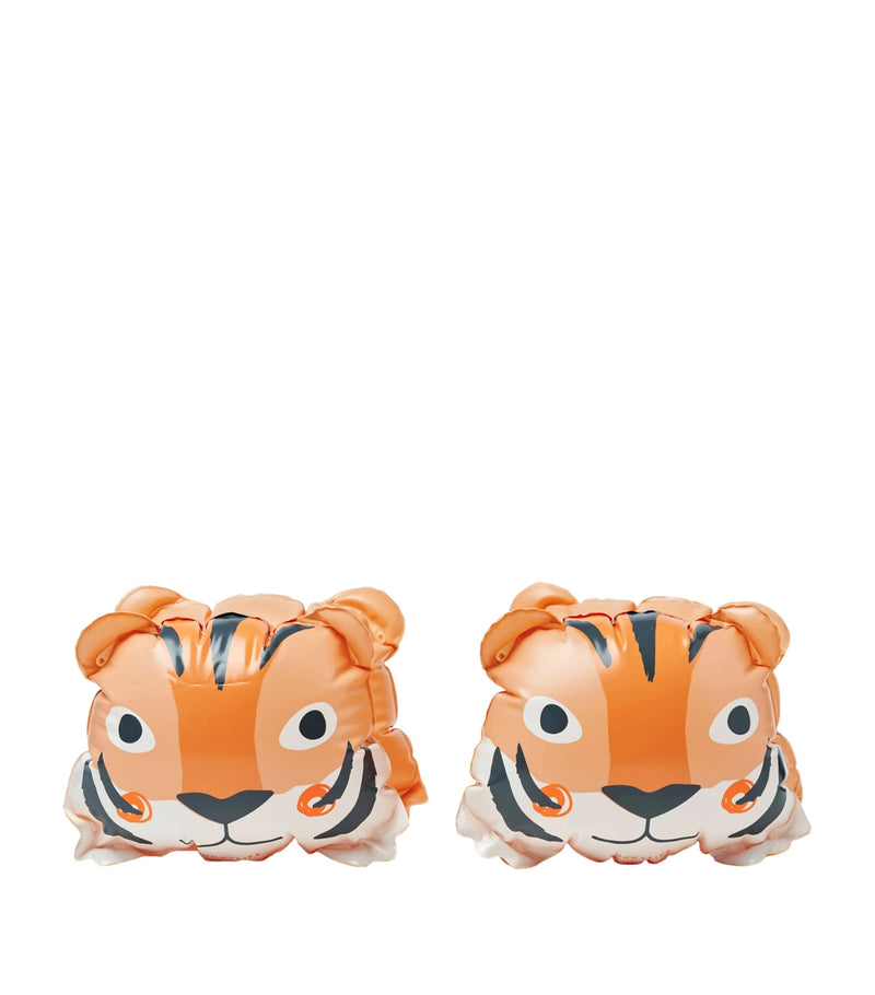 Sunnylife kids inflatable Tino the Tiger armbands, imported from the UK