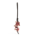 Anya Hindmarch leather Sakura charm, imported from the UK