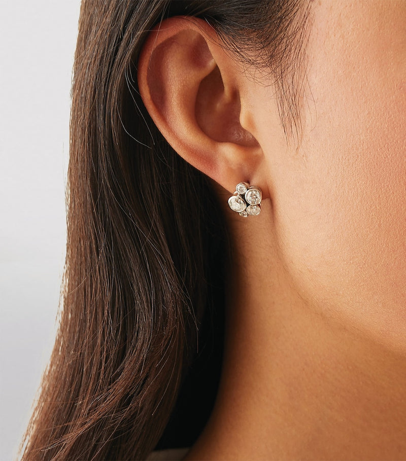 Boodles platinum diamond raindance stud earrings, UK version
