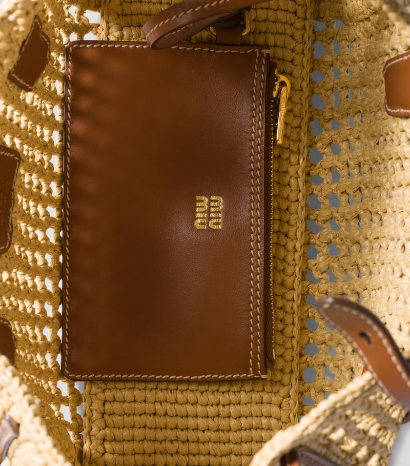 Miu Miu raffia top-handle handbag, imported from the UK