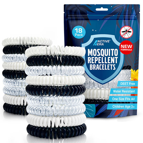 Active Era mosquito repellent bands 18 pack, imported from the UK