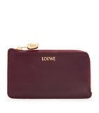 LOEWE leather pebble card holder with gold-tone fastening, UK version