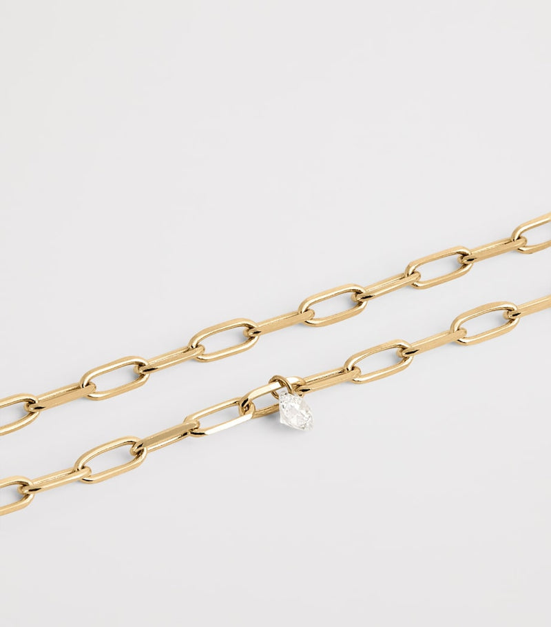 Persée Danaé yellow gold diamond bracelet (British brand)
