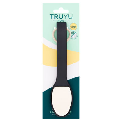 QVS Pedicure File dual-sided ceramic stone foot file, UK version