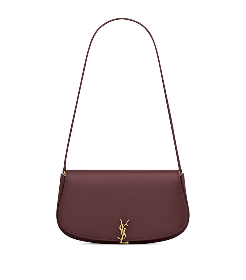 Saint Laurent Mini Flap Shoulder Bag in smooth calfskin leather (British brand)