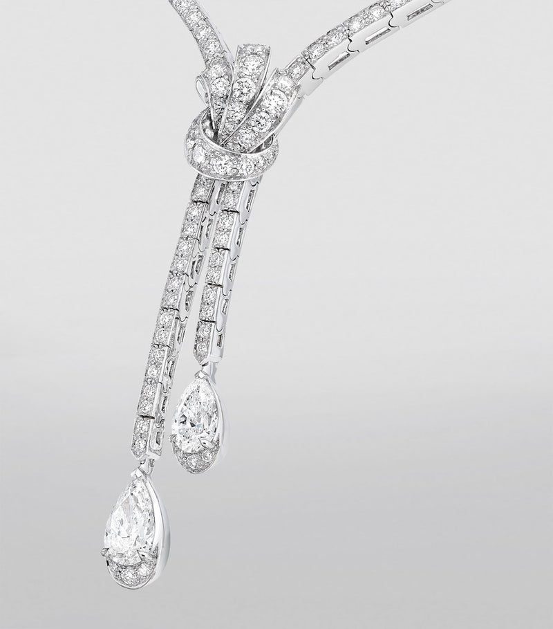 Graff Tilda's Bow pendant necklace, imported from the UK
