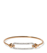 Harrods Annoushka Yellow, White Gold and Diamond Knuckle Dust Bangle- Buy online at McGrocer