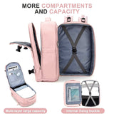 Livingandhome travel backpack with laptop slot and wet pocket - British product