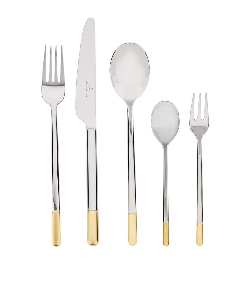 Villeroy & Boch Ella partially gold-plated cutlery set 30-piece (British brand)