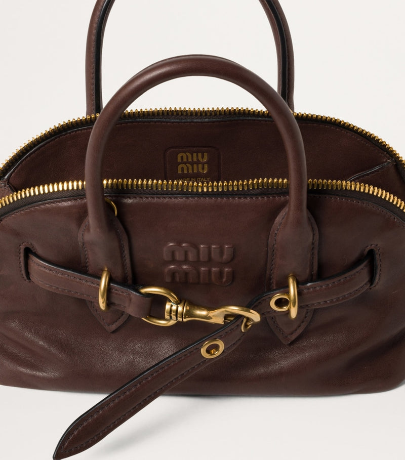 Miu Miu Aventure top-handle bag Nappa leather, UK version
