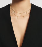 Boucheron yellow gold diamond Serpent Bohème necklace, imported from the UK