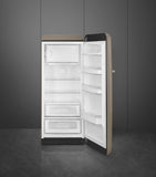 Retro Stainless Steel Fridge with Humidity Control and Temperature Zone