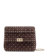 Harrods Valentino Garavani Medium Leather Rockstud Spike Top-Handle Bag H16cm x W24cm x D7cm approx.- Buy online at McGrocer