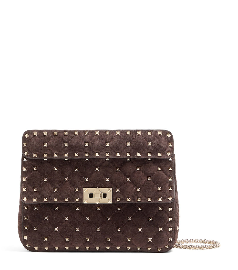 Valentino Garavani Rockstud Spike medium leather top-handle bag - British product