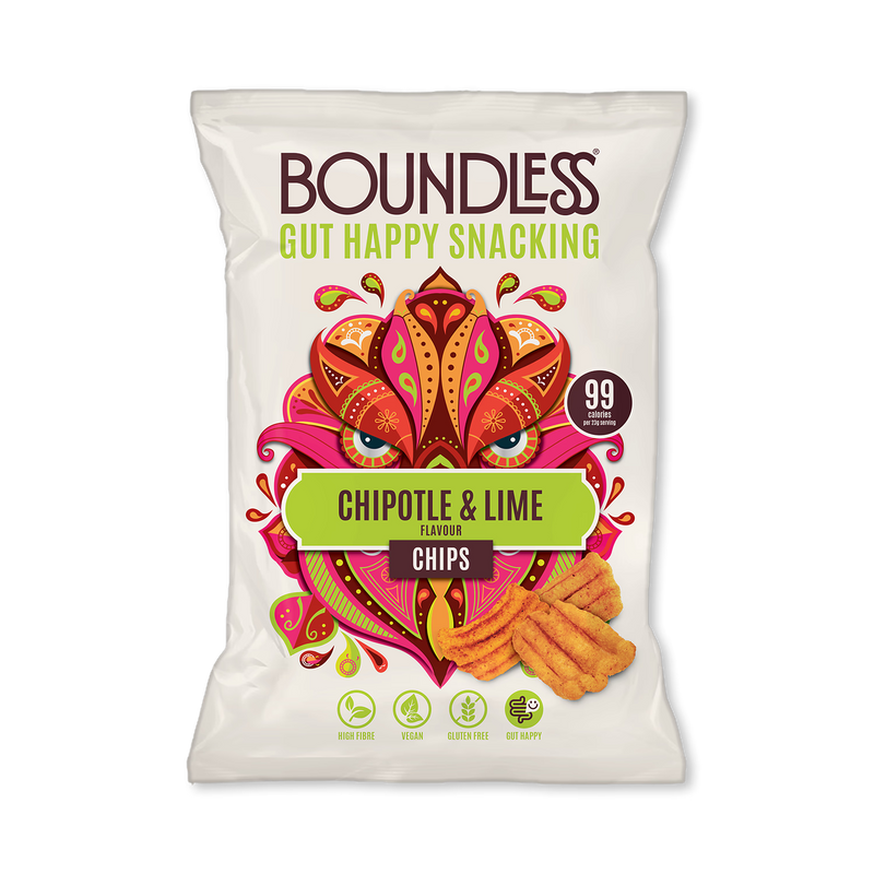 Boundless chipotle lime activated chips 80g - British product