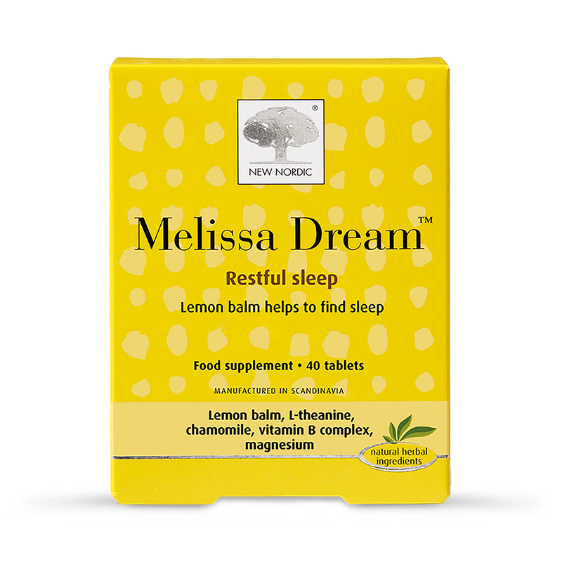 New Nordic Melissa Dream tablets 40 count, imported from the UK