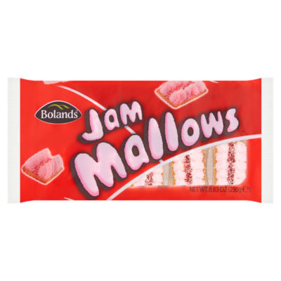 Bolands Jam Mallows biscuits 250g (British brand)