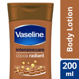 Vaseline cocoa radiant body lotion 200 ml (British brand)