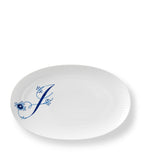 Royal Copenhagen Alphabet Coll oval plate 23.5cm, imported from the UK