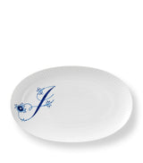 Harrods Royal Copenhagen Alphabet Coll Oval Porcelain Plate 23.5cm- Buy online at McGrocer