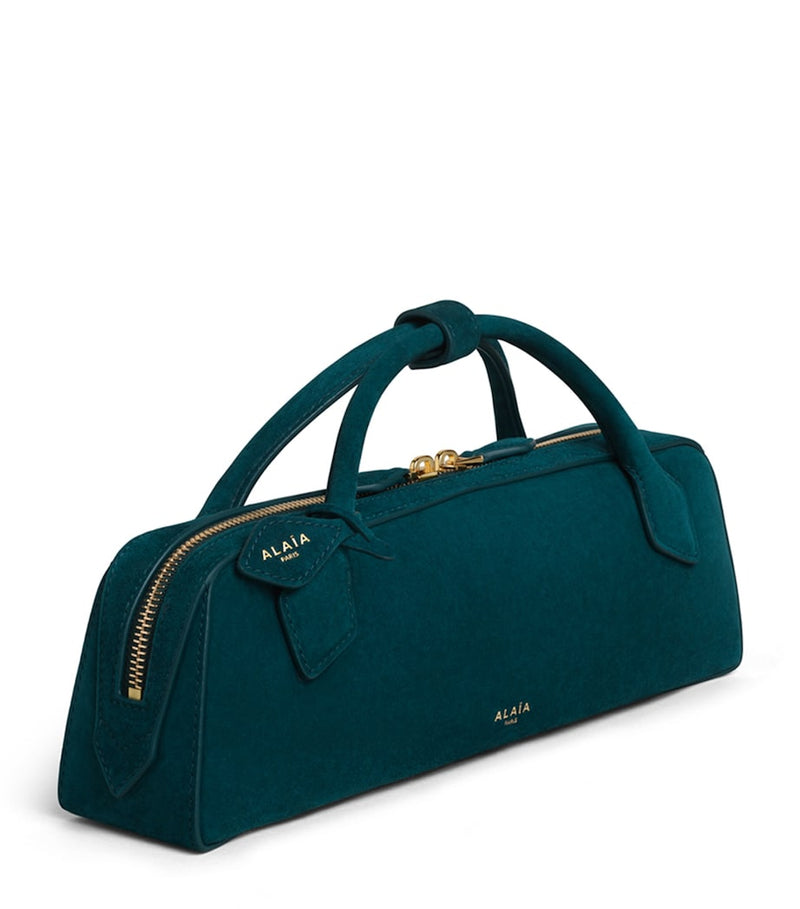 Alaïa suede Le Teckel top-handle bag, imported from the UK