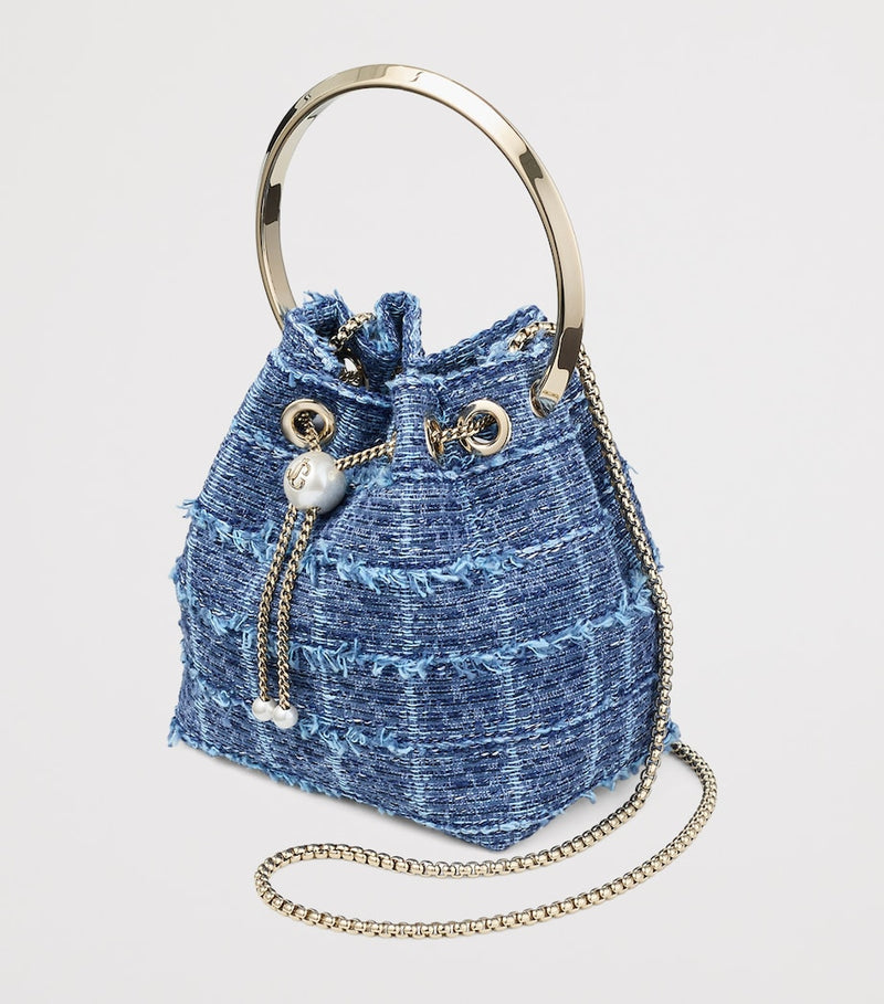 Jimmy Choo denim top-handle bag, UK version