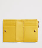 Bottega Veneta small Intrecciato bifold wallet in lambskin, imported from the UK