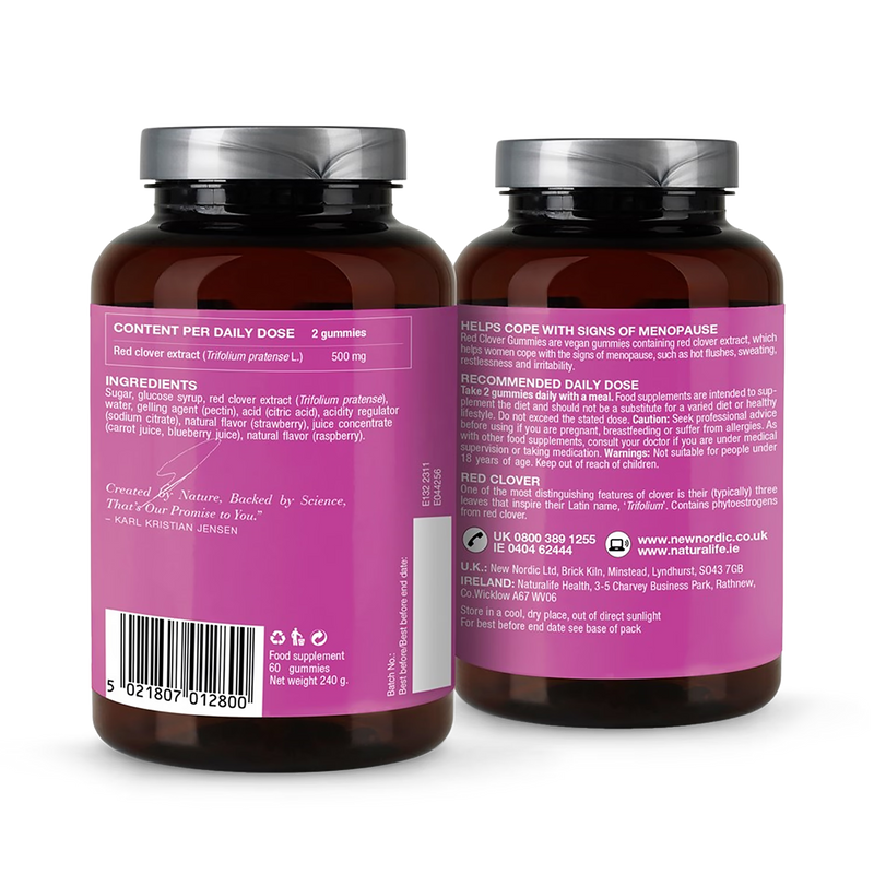 New Nordic red clover gummies 60 - British product