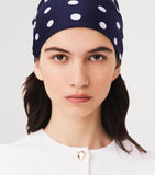 Maje silk polka-dot scarf 60x60cm, imported from the UK