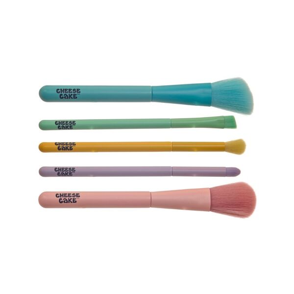 Cat's Meow Cheesecake 5 piece cosmetic brush set, imported from the UK