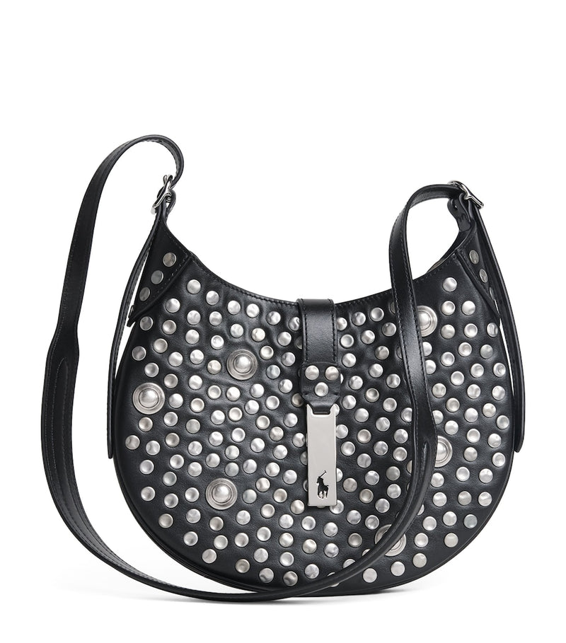 Polo Ralph Lauren studded leather shoulder bag (British brand)