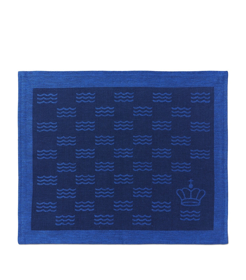 Royal Copenhagen Jacquard Waves Placemat 45cm x 35cm, imported from the UK
