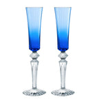 Baccarat Mille Nuits crystal champagne flutes set of 2, imported from the UK