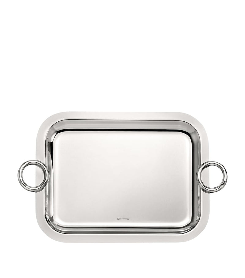 Christofle Vertigo handled tray 26cm x 20cm (British brand)