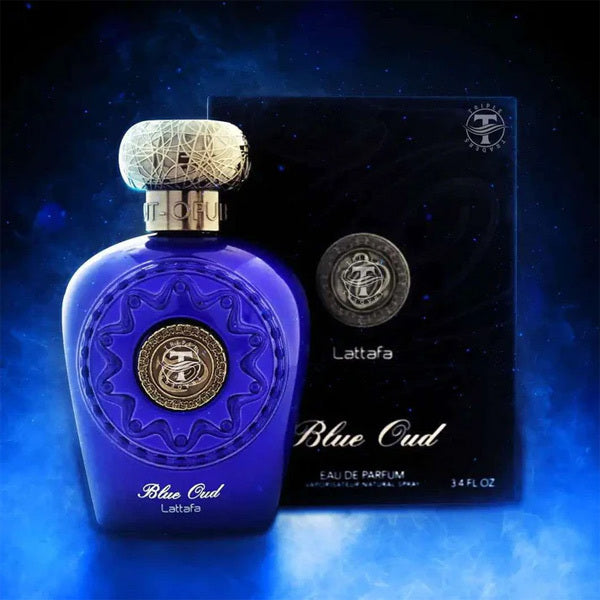 Lattafa Eau de Parfum Blue Oud 100ml, imported from the UK