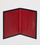 Aspinal of London leather double fold card holder 11cm, imported from the UK