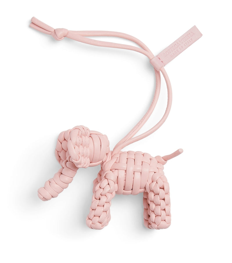 Bottega Veneta intreccio nappa leather elephant charm, UK version