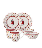 Villeroy & Boch Santa Toy's Delight 6-piece porcelain breakfast set (British brand)