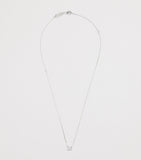 Harrods white gold diamond square illusion necklace 0.40ct, UK version
