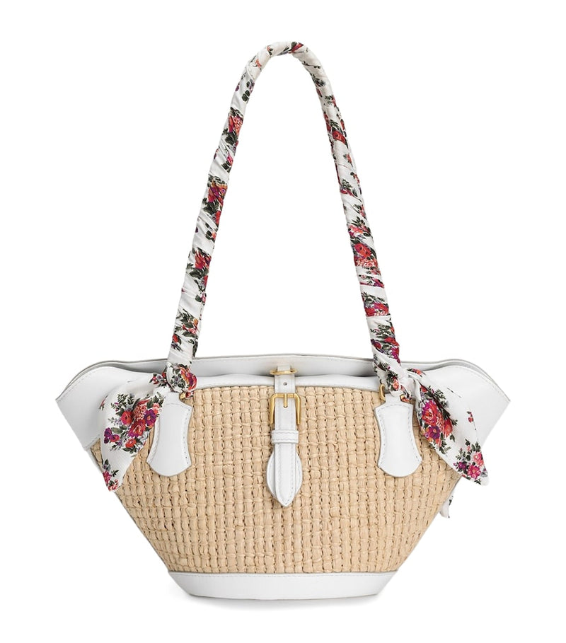 Dolce&Gabbana Raffia Capri Coppa shoulder bag, imported from the UK
