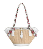 Dolce&Gabbana Raffia Capri Coppa shoulder bag, imported from the UK