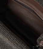 Brunello Cucinelli beaded leather clutch bag - British product