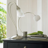 John Lewis Helium Touch chrome table lamp, UK version