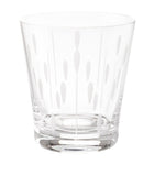 Lalique crystal tumbler with lotus dew design, 30cl capacity, UK version