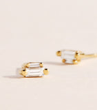 Suzanne Kalan yellow gold diamond stud earrings (British brand)