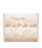 Cartier cashmere Reflecting Panthère de Cartier blanket 190cm x 140cm - British product