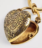 Chloé Victorian charm brass necklace - British product