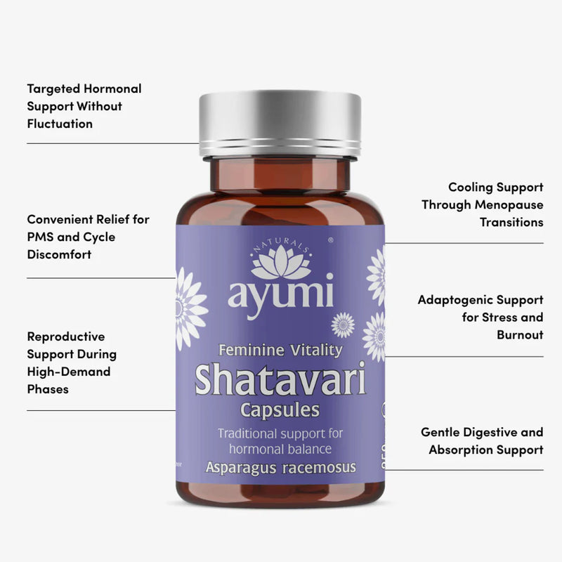 Ayumi Shatavari vegan capsules 60 count - British product