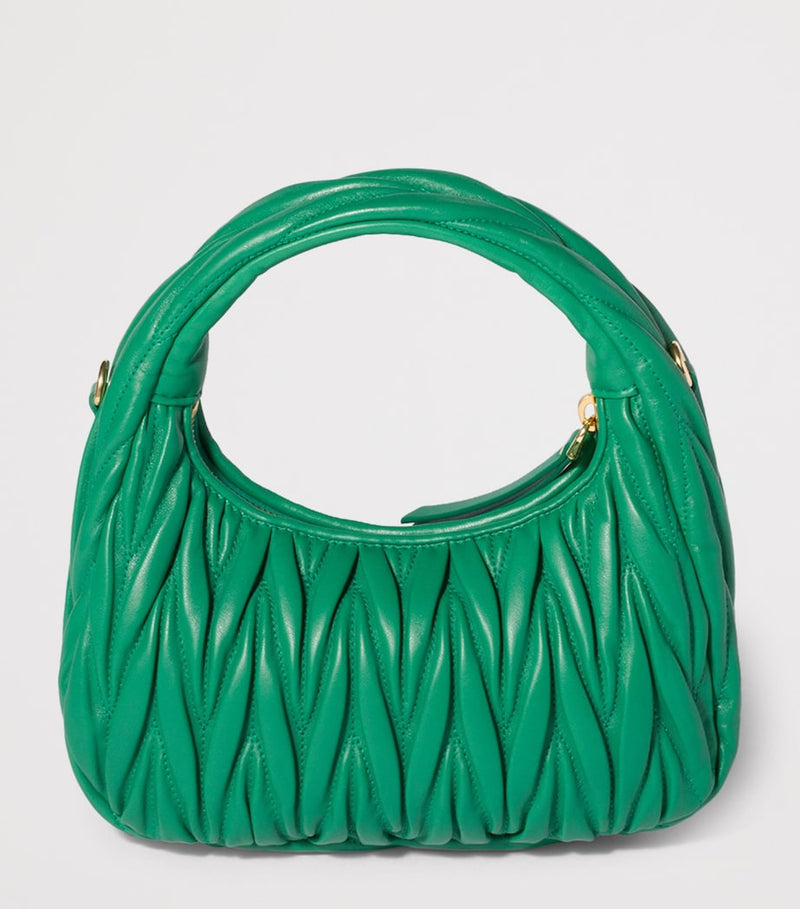Miu Miu matelassé leather Wander top-handle bag (British brand)