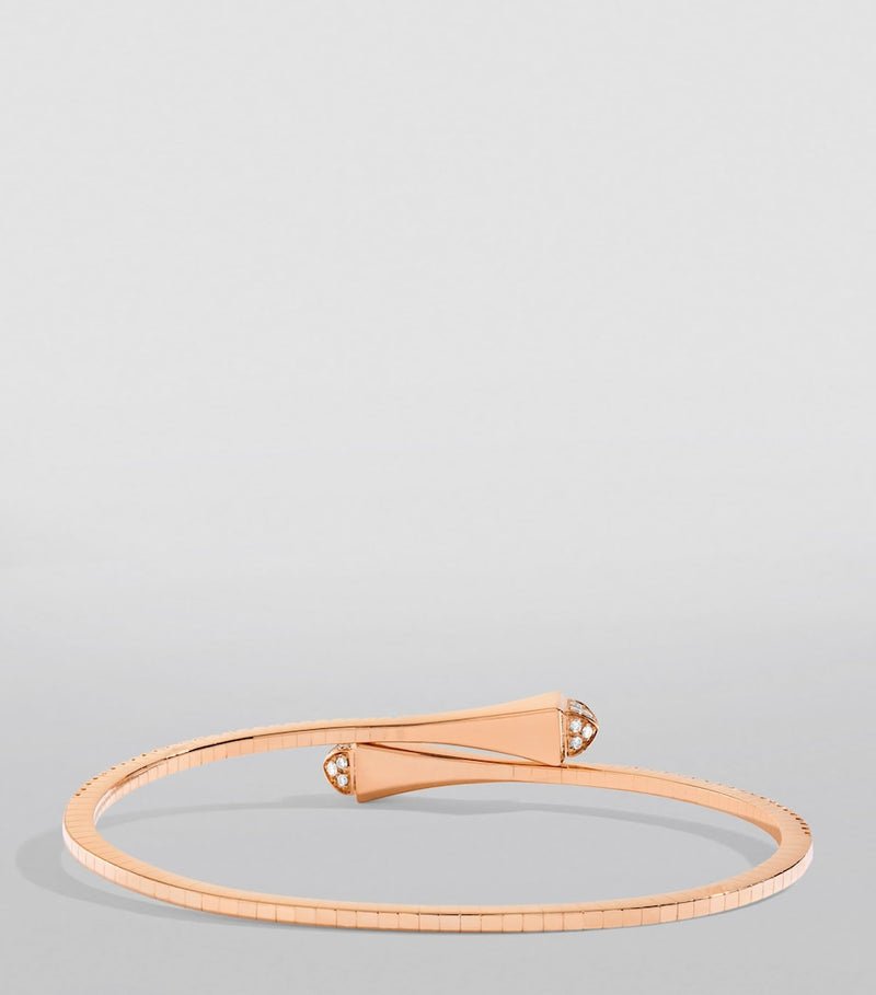 Marli New York Rose Gold Diamond Cleo Slim Bracelet, UK version